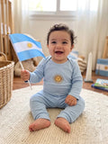 Conjunto Bebe Beba Argentina Mundial 2026 Celeste 9-12 M